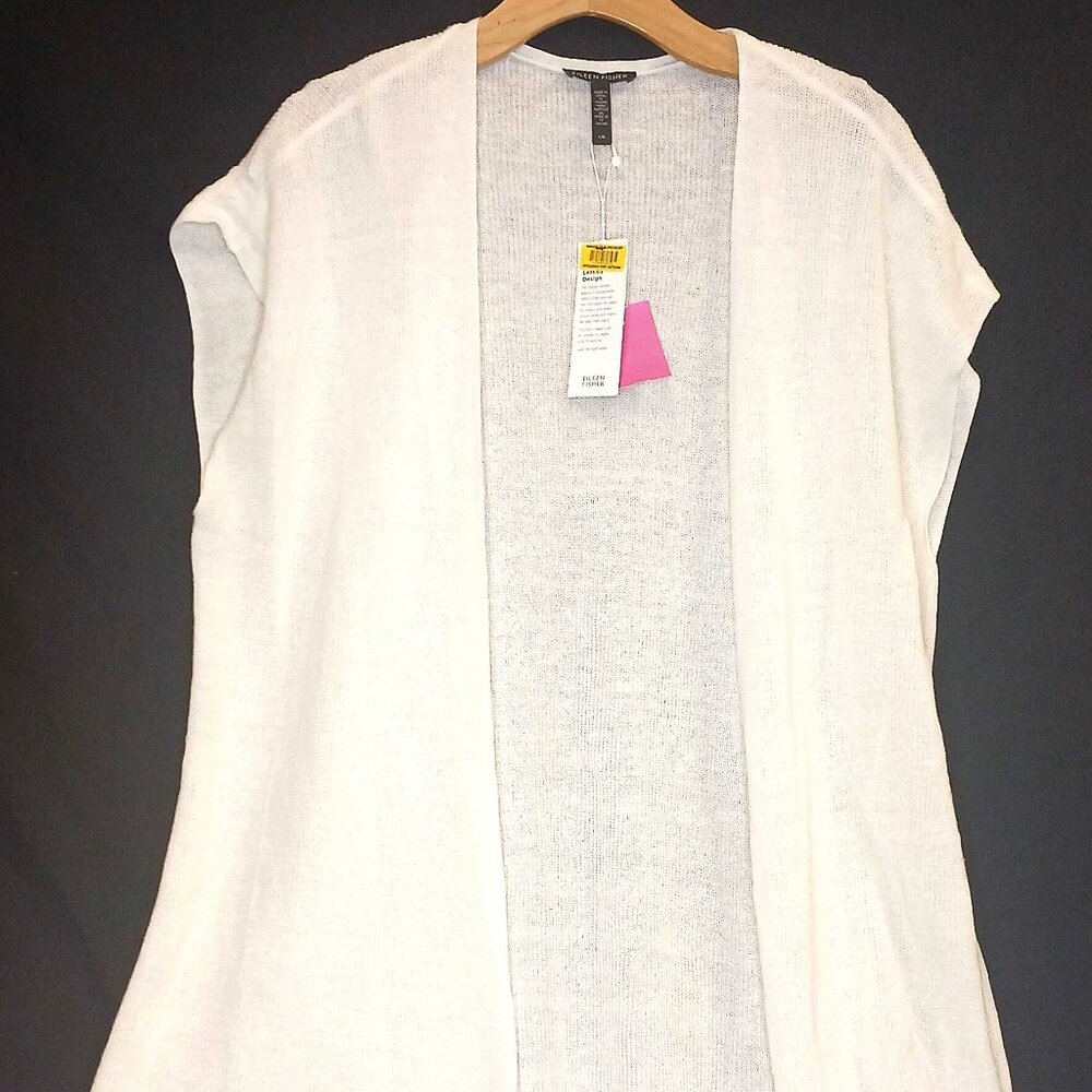 Eileen Fisher Open Sleeveless Cardigan
